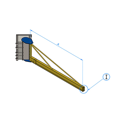 Üstten Destekli Duvar-Kolona Monte NPI Pergel Vinçler