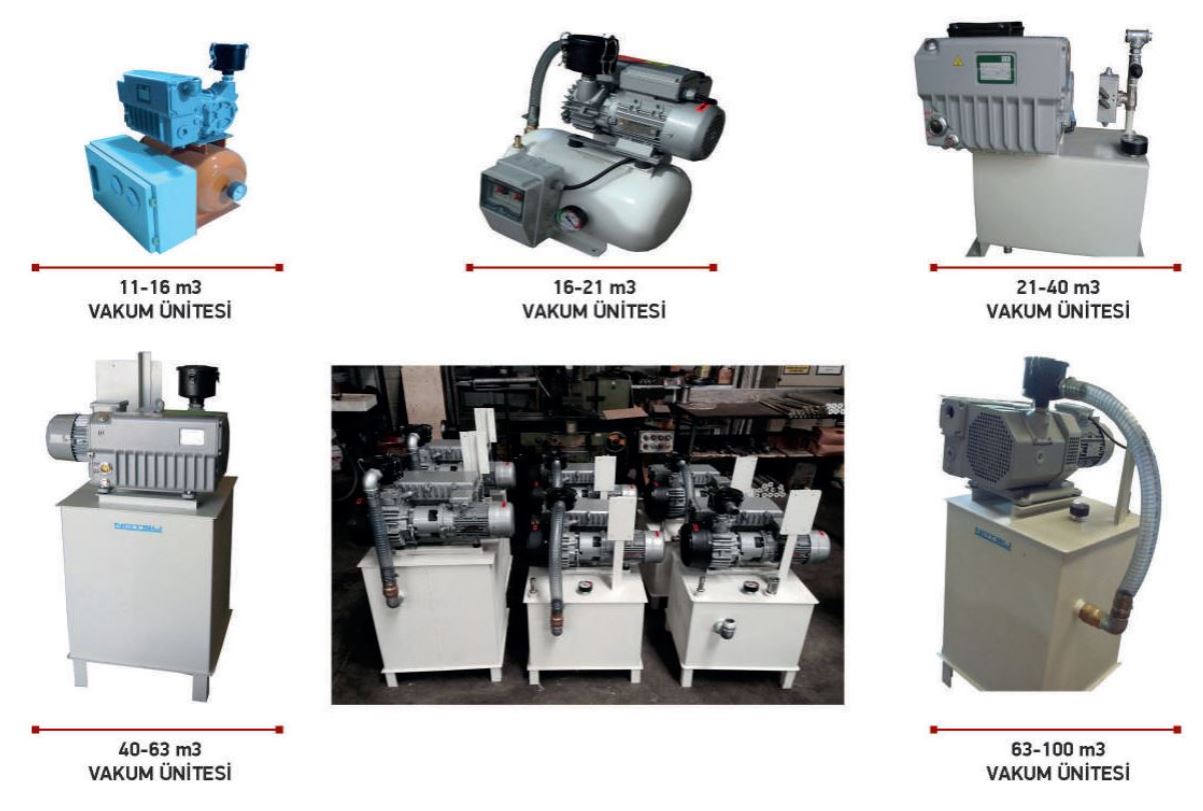 Yağlı Tip Vakum Üniteleri / Rotary Vane Vacuum Units